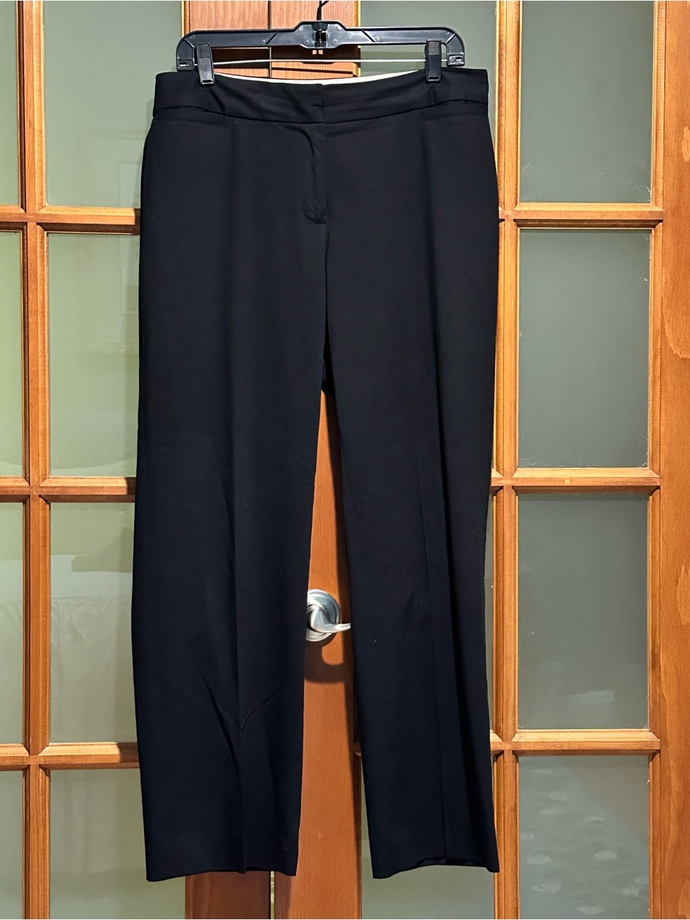 Liz Claiborne Black Straight-Leg Dress Trousers (Sz. 12)